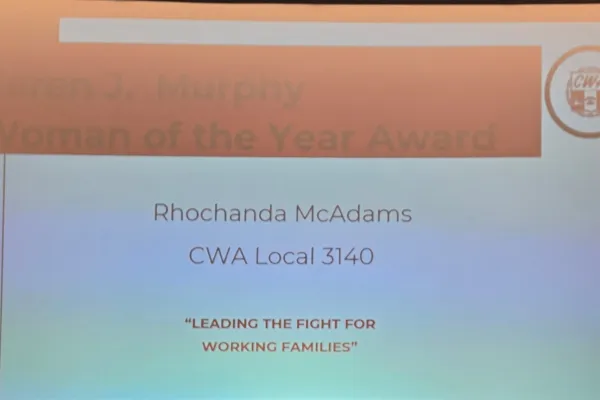 Woman of the Year award to Rhochanda McAdams