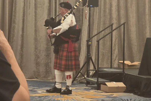 Bagpipes for the moment of Remembrance
