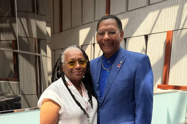 Dester Fair and President Claude Cummings