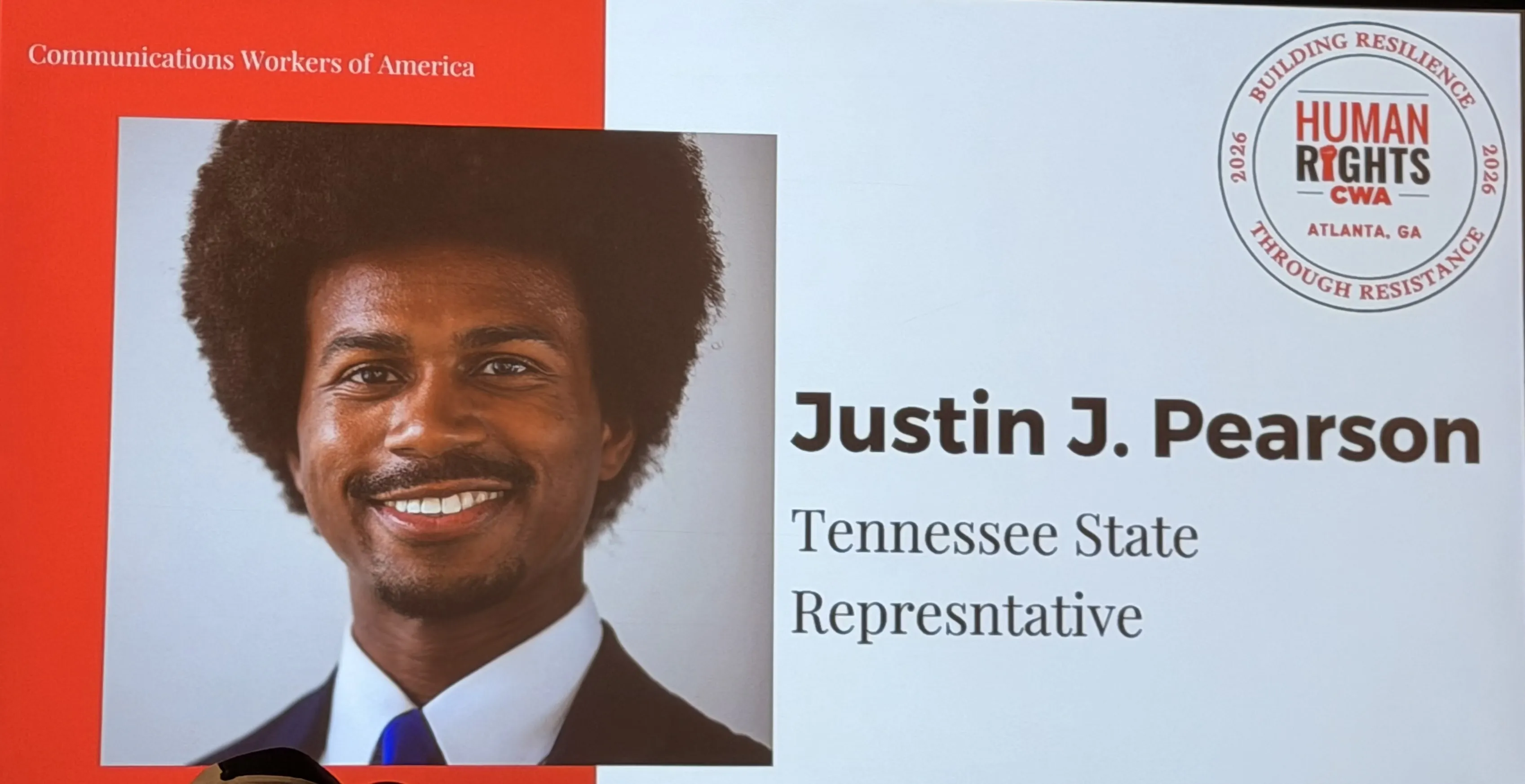 Justin J Pearson - Tennessee State Representative