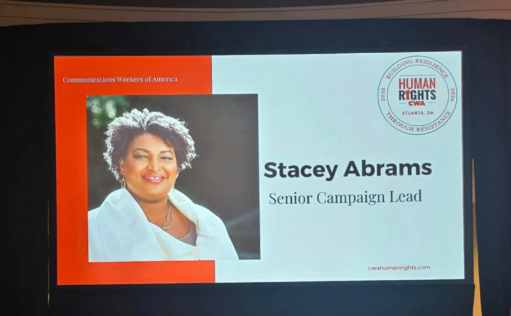 Stacey Abrams - Senior Campaign Lead