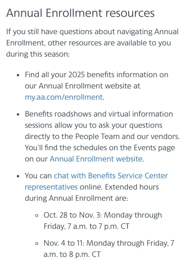 2025 AA Annual Enrollment