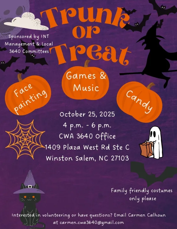 2025 Trunk or Treat Poster