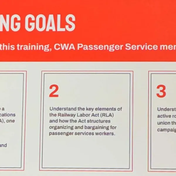 Training goals for locals